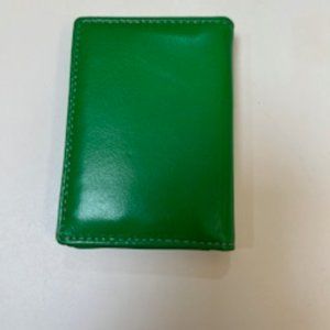 Winn International Leather Card Case Green